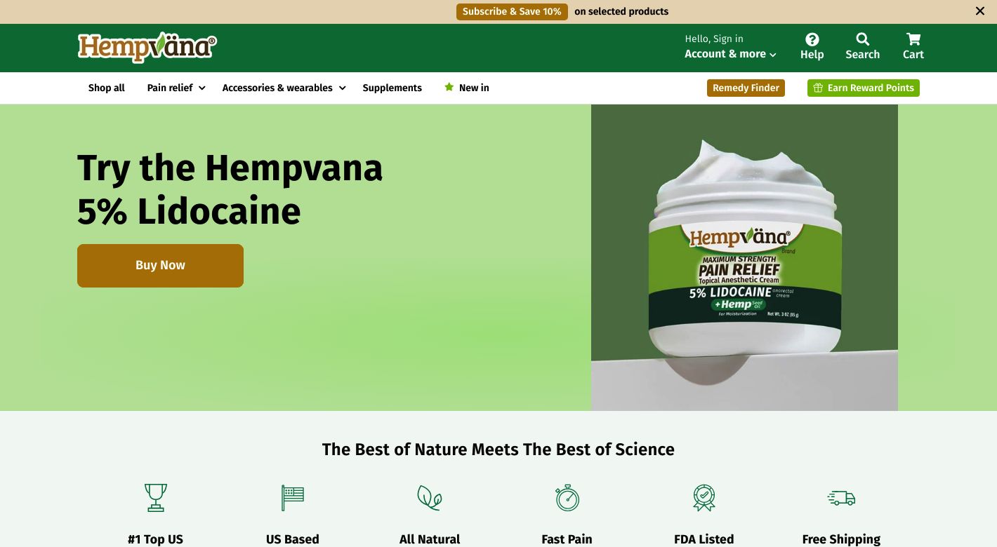 Hempvana Website