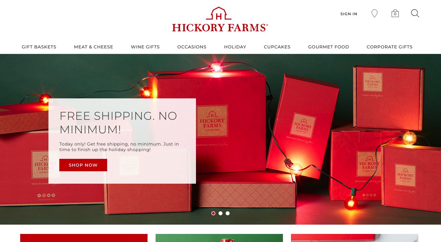 Hickory Farms Website