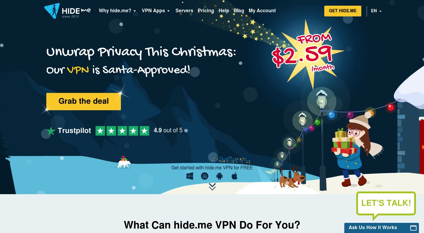 hide.me VPN Website