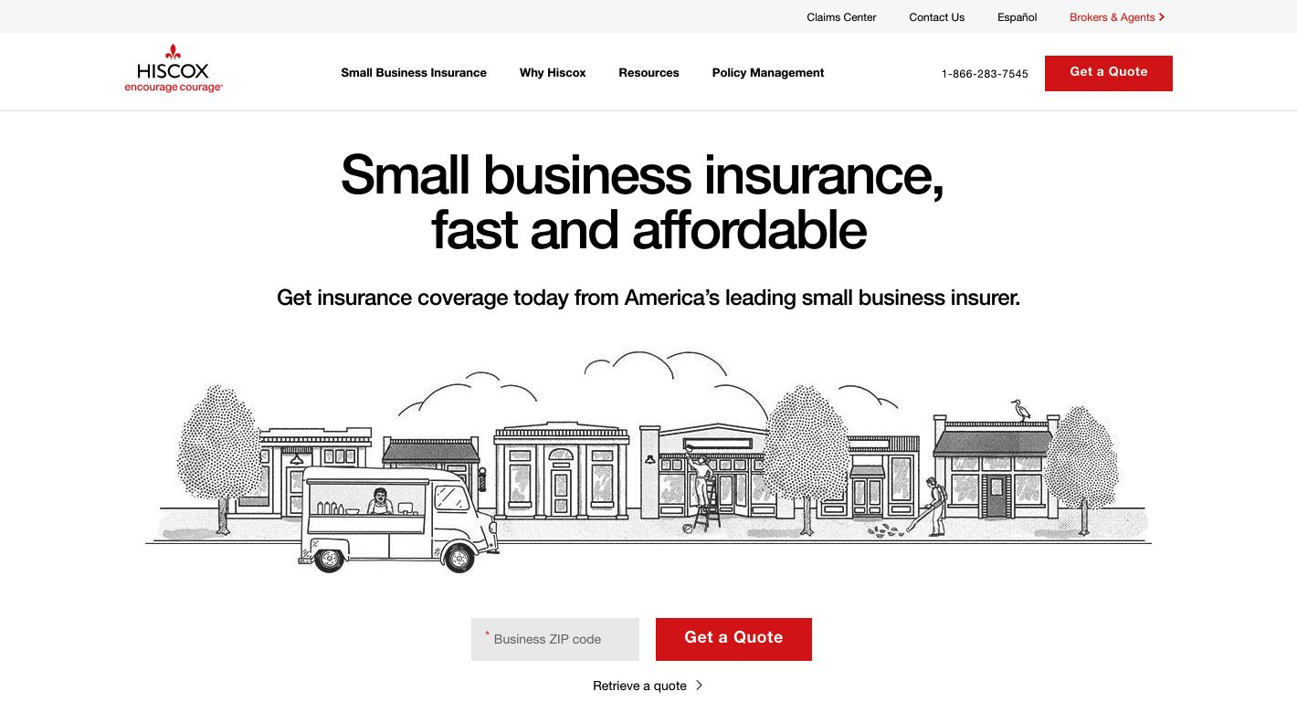 Hiscox Website