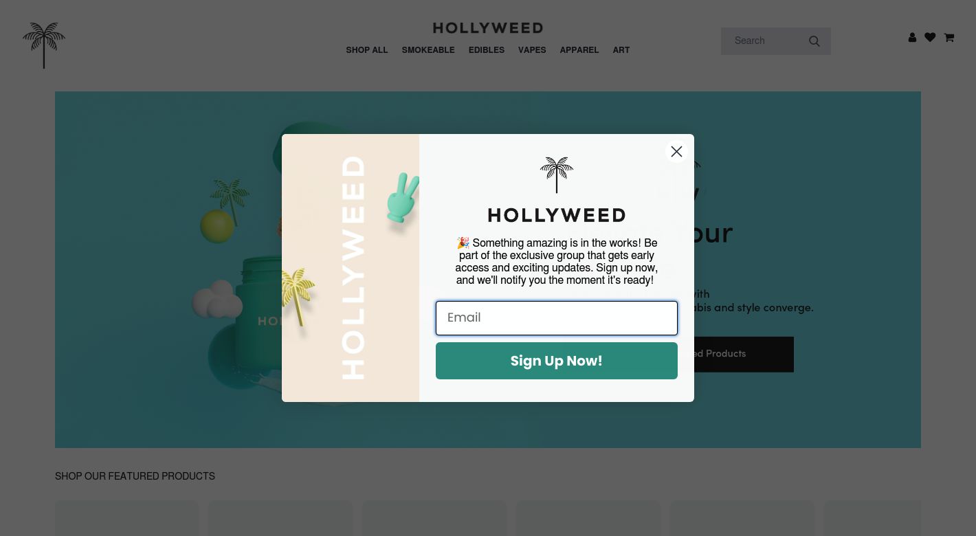 Hollyweed CBD Website