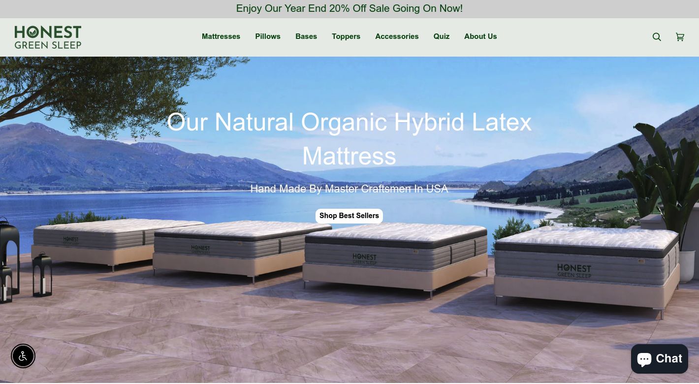 Honest Green Sleep Website