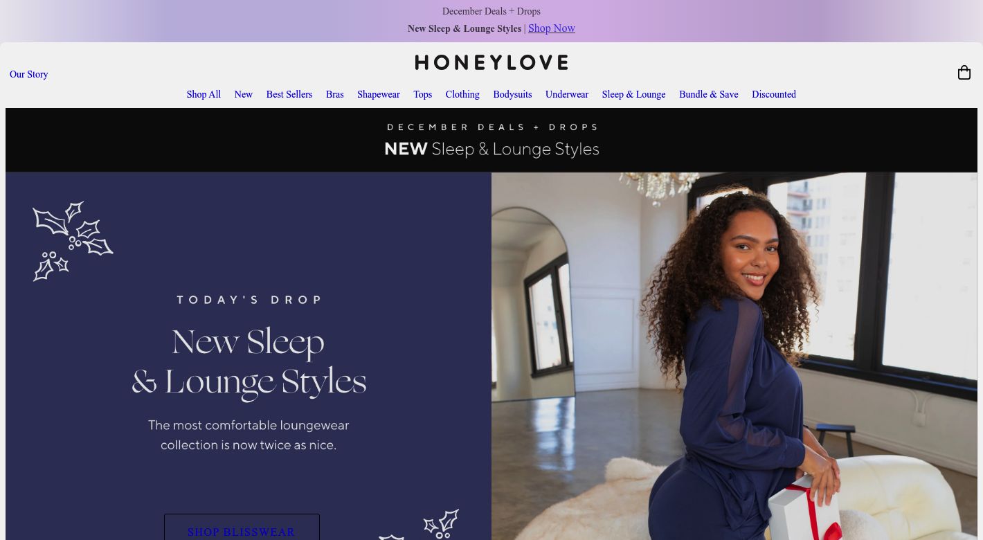 Honeylove Website