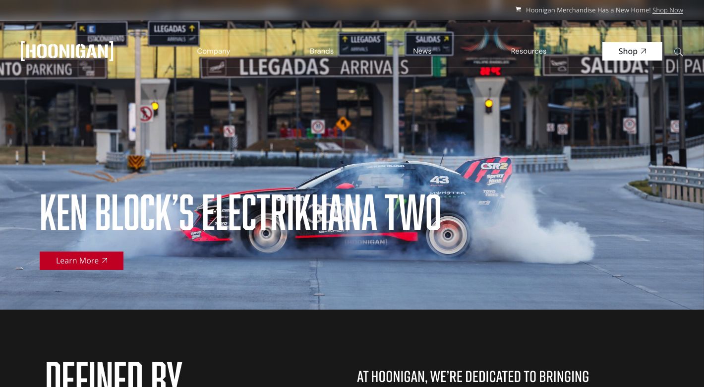 Hoonigan Website