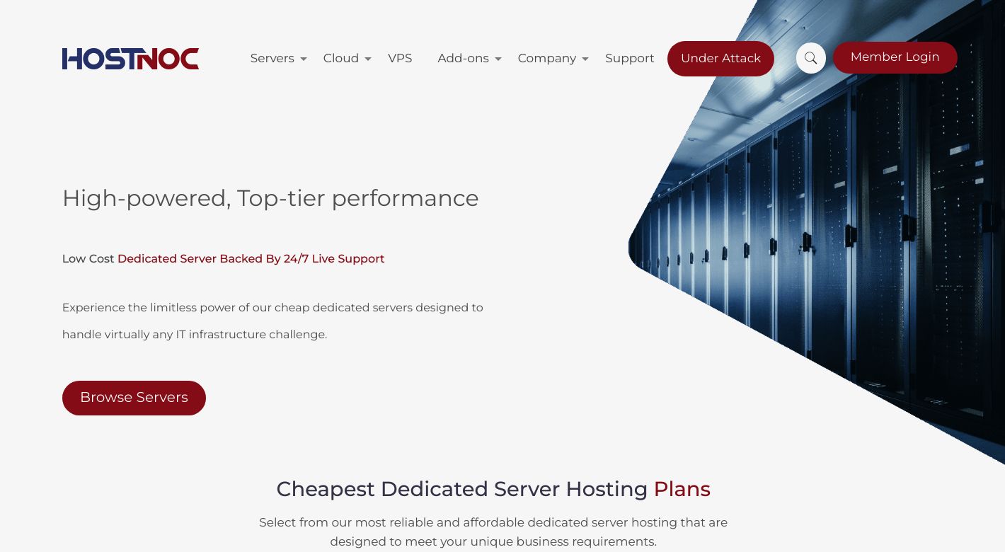 HostNoc Website