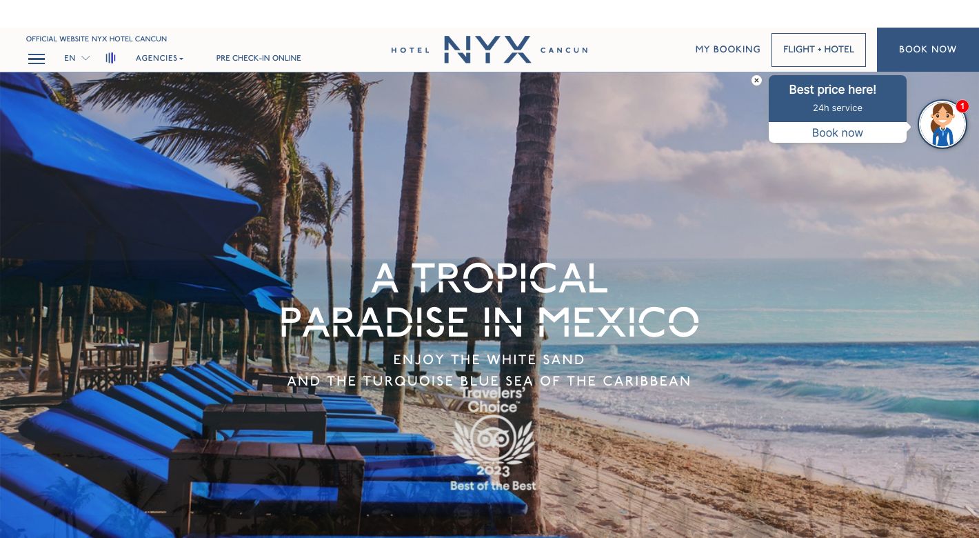 Hotel NYX Cancun Website