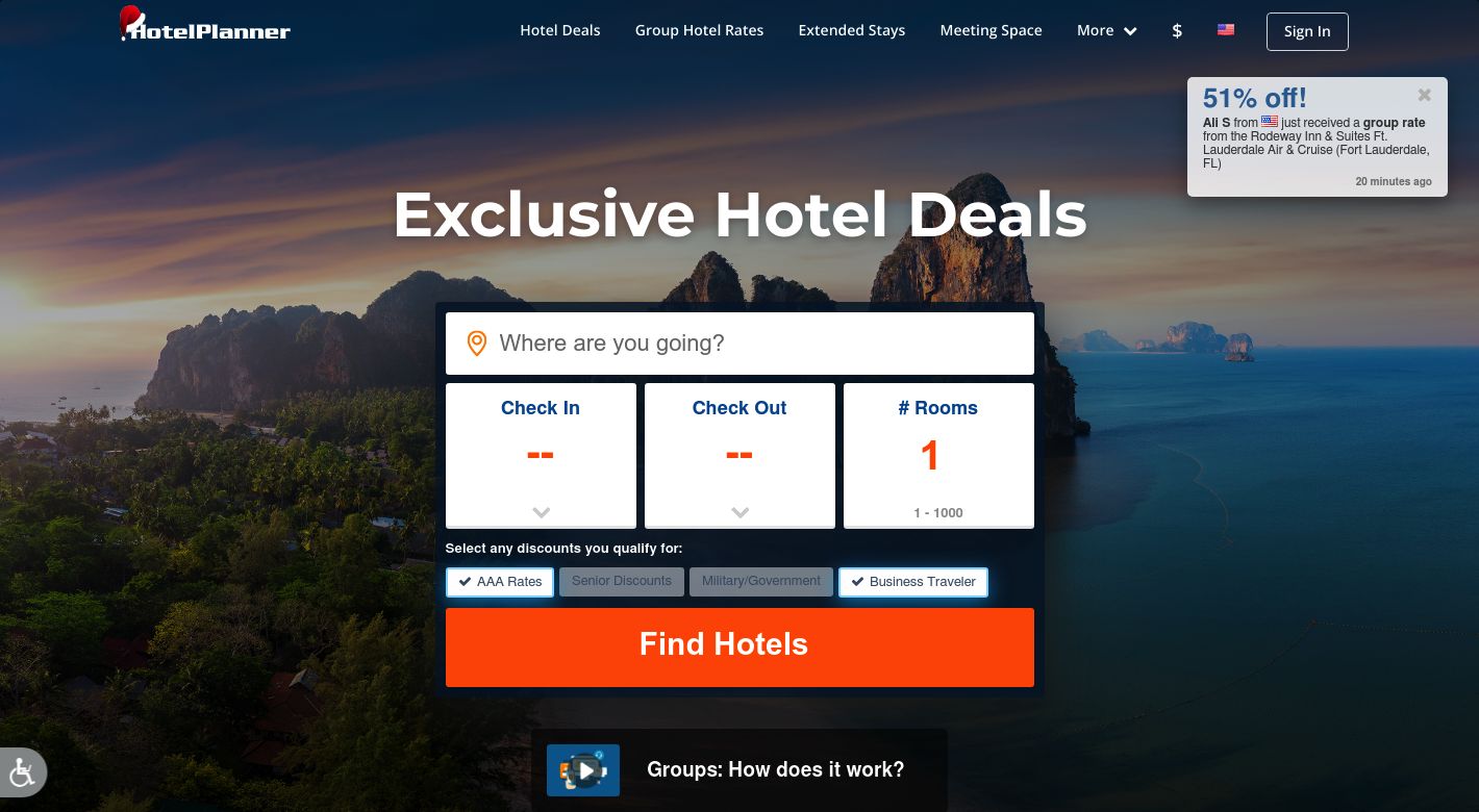 HotelPlanner Website
