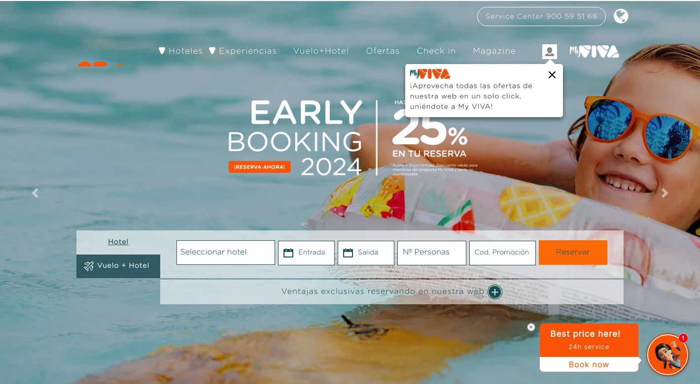 Hotels Viva Website