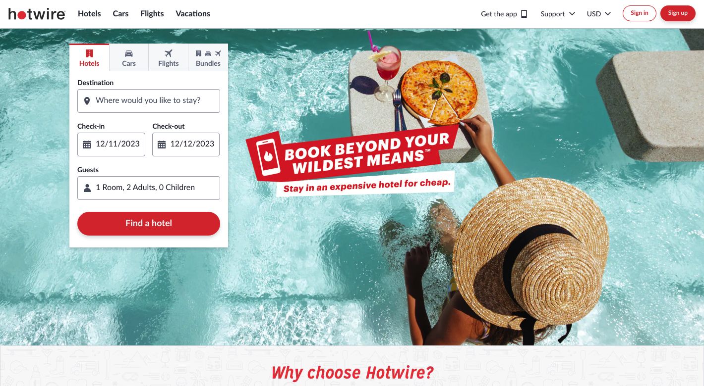 Hotwire Website