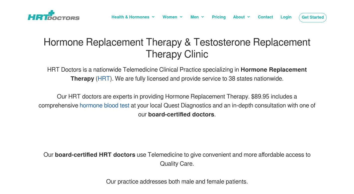 HRT Doctors Website