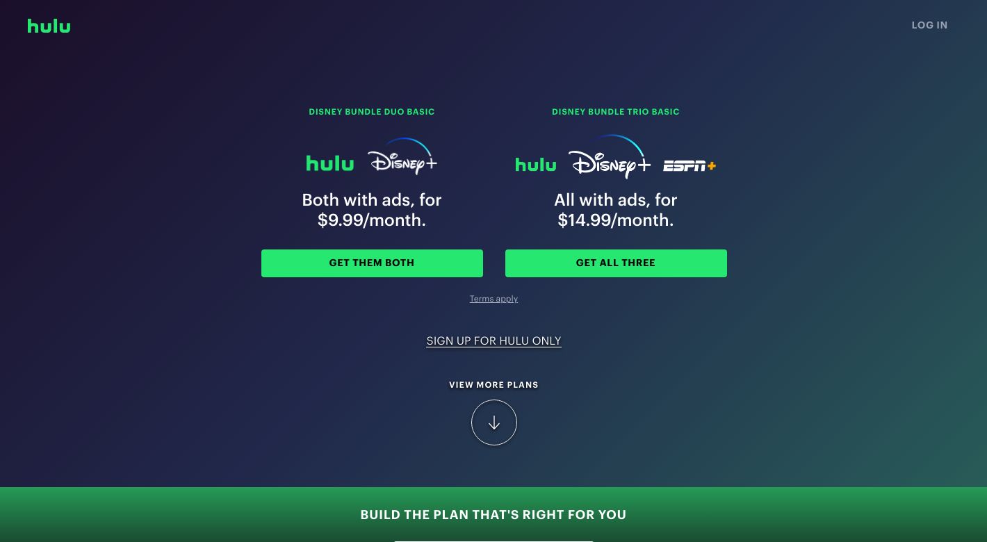 Hulu Website