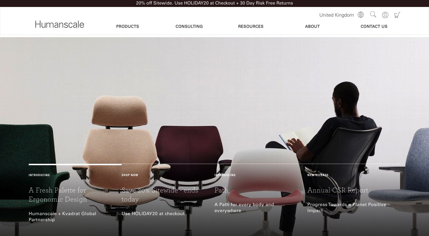 Humanscale Website