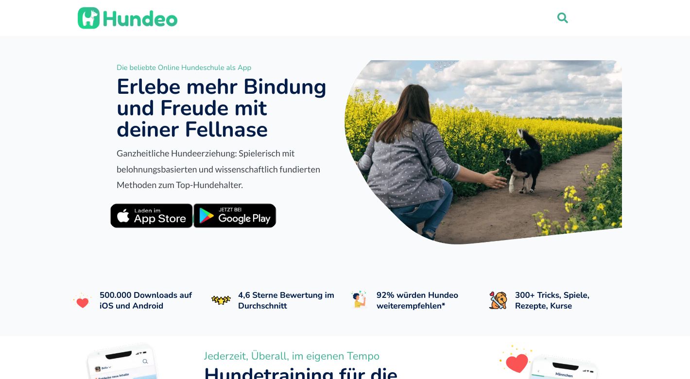 Hundeo Website