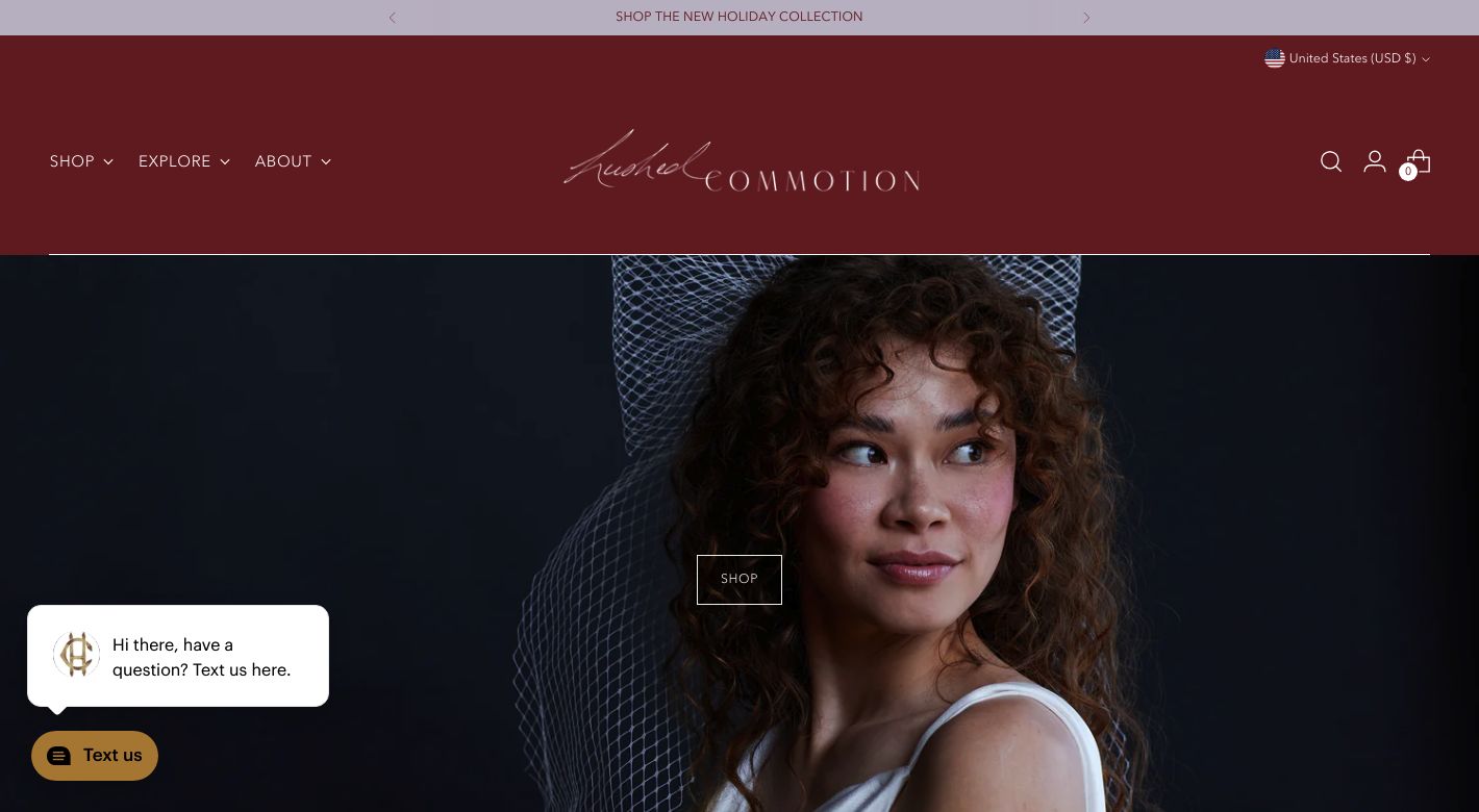 Hushed Commotion Website