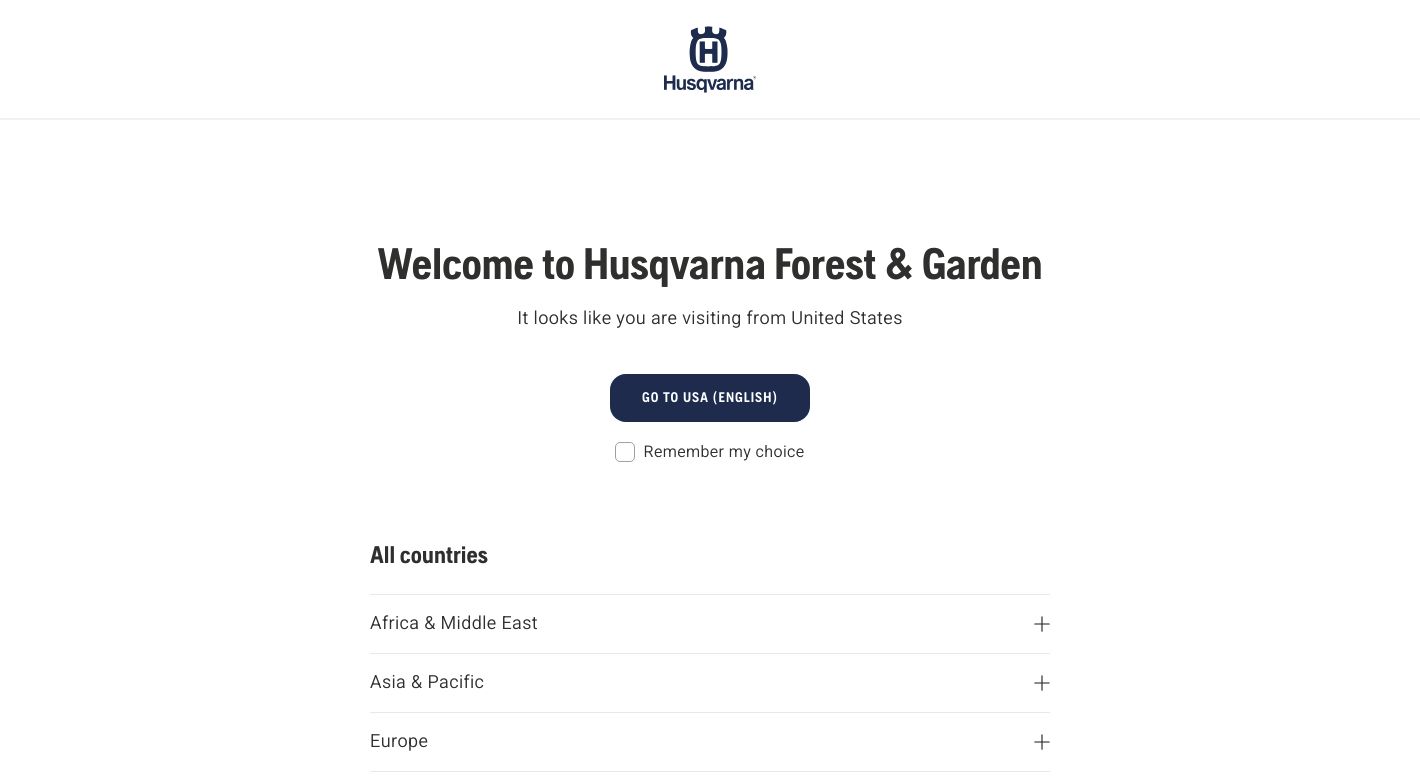 Husqvarna Website