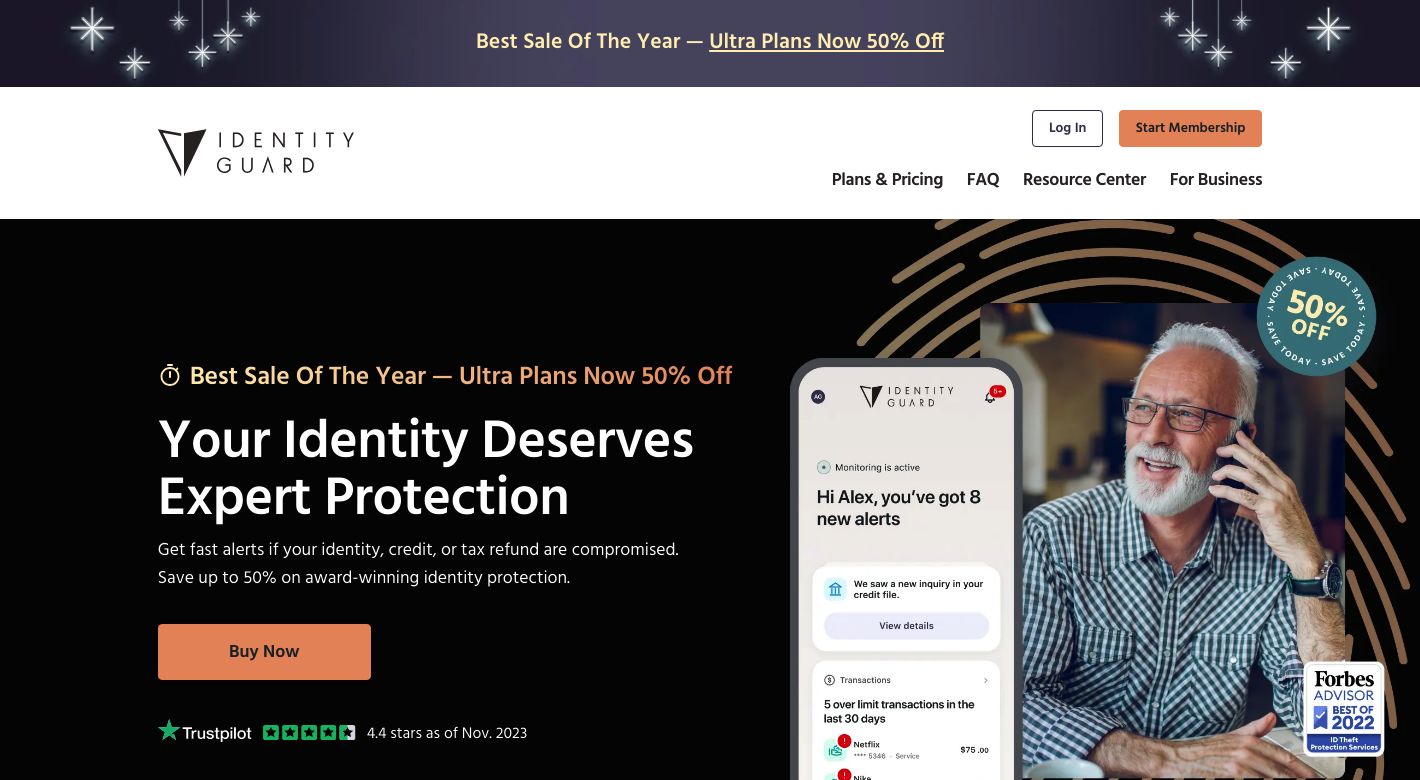 Identity Guard Website