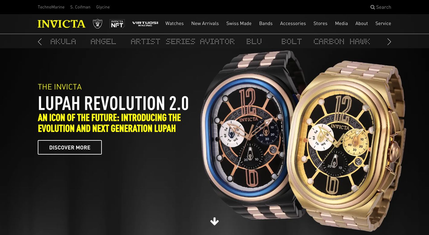 Invicta Watches Website