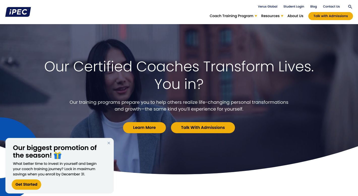 iPEC Coaching Website