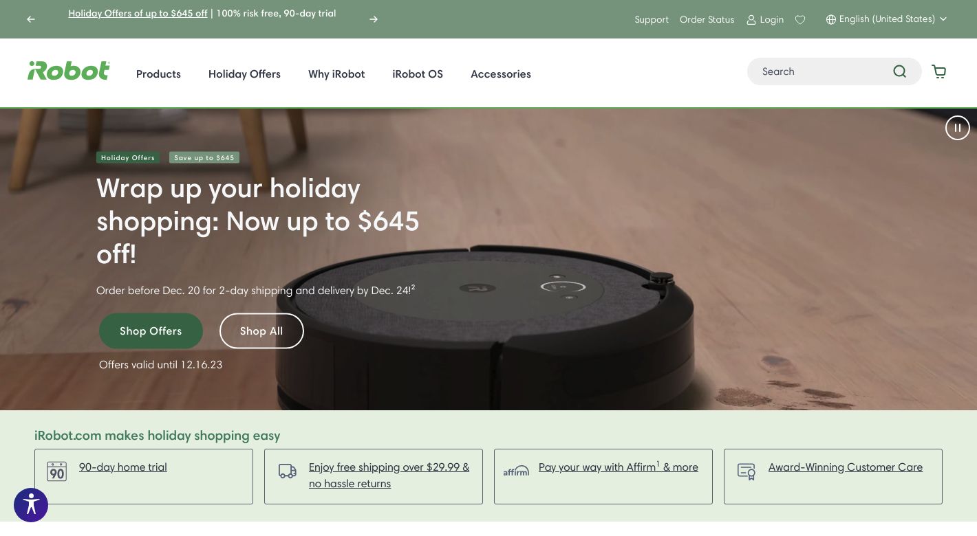 iRobot Website