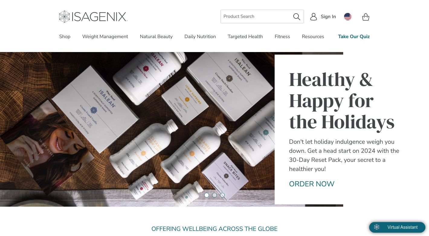 Isagenix Website