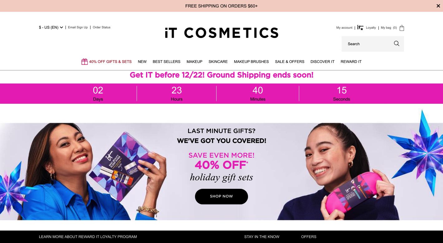 IT Cosmetics Website