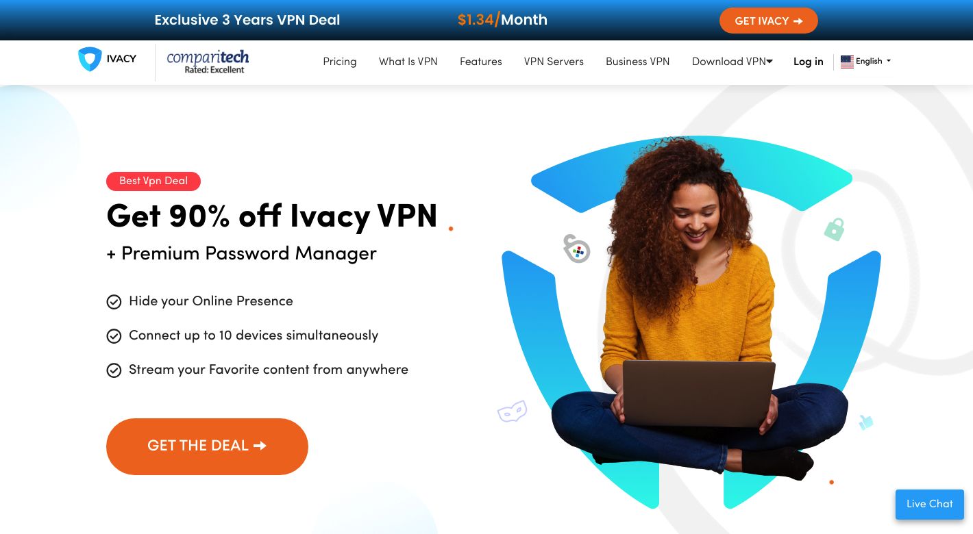 Ivacy VPN Website