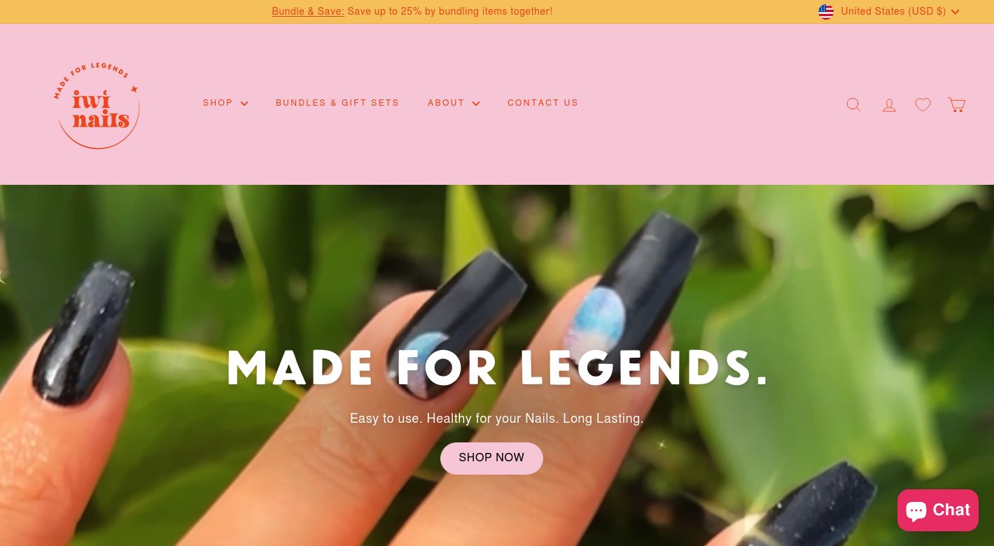 Iwi Nails Website