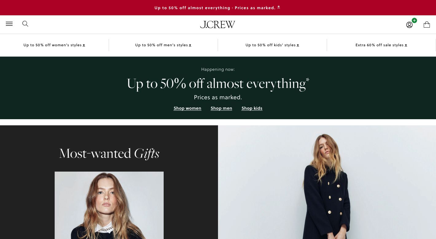 J.Crew Website