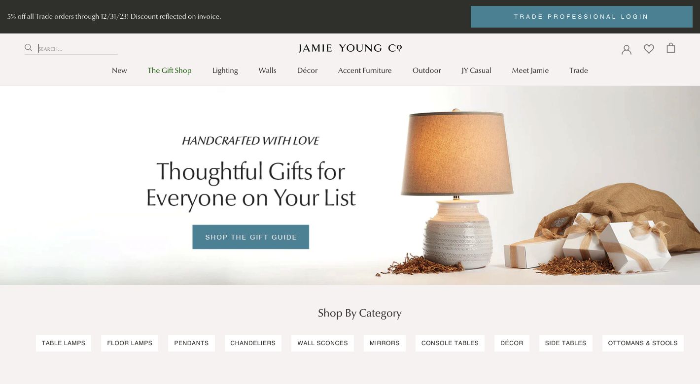 Jamie Young Co. Website