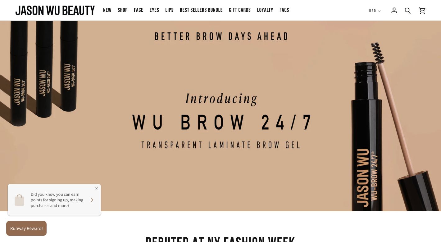 Jason Wu Beauty Website