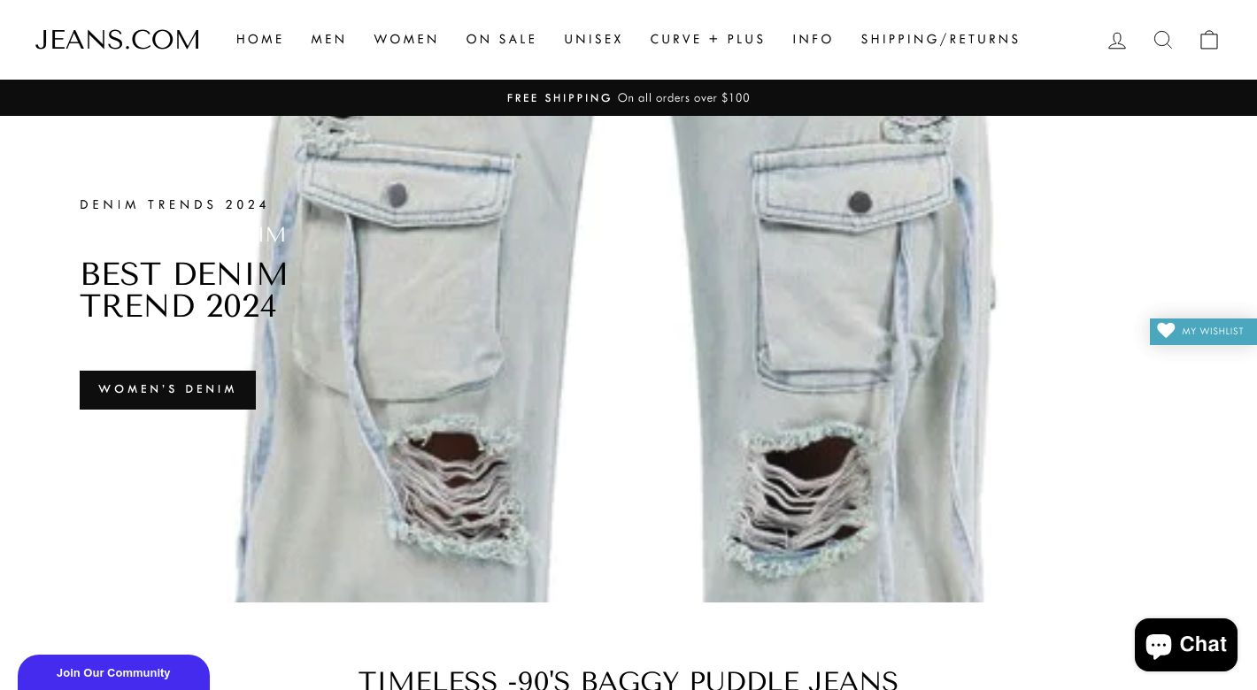 Jeans.com Website