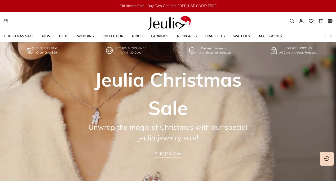 Jeulia Jewelry Website