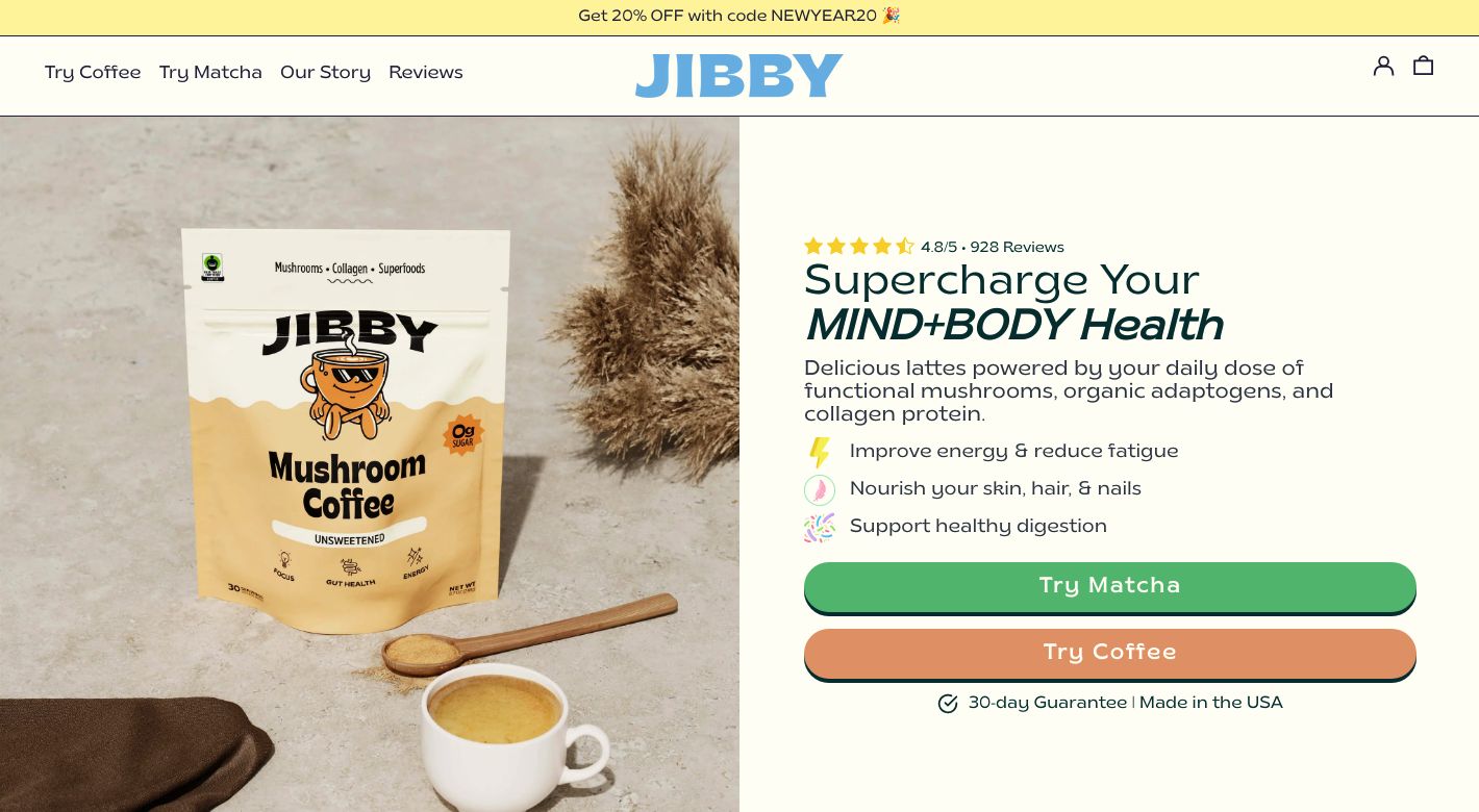 Jibby Coffee Website