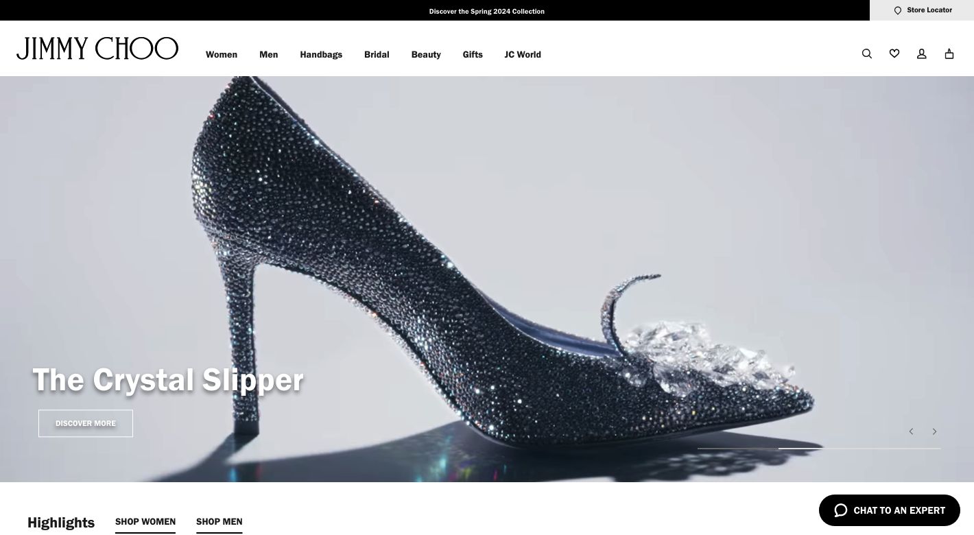 Jimmy Choo Website