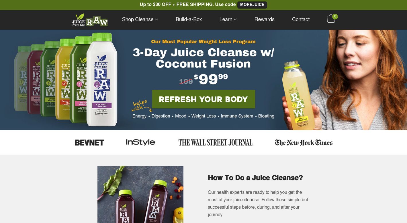 Juice from the Raw Website