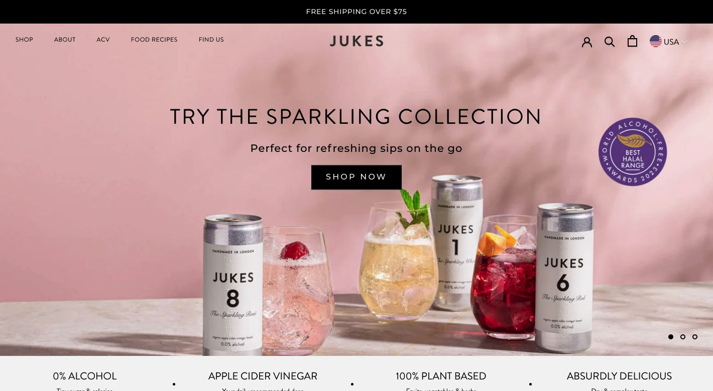 Jukes Cordialities Website