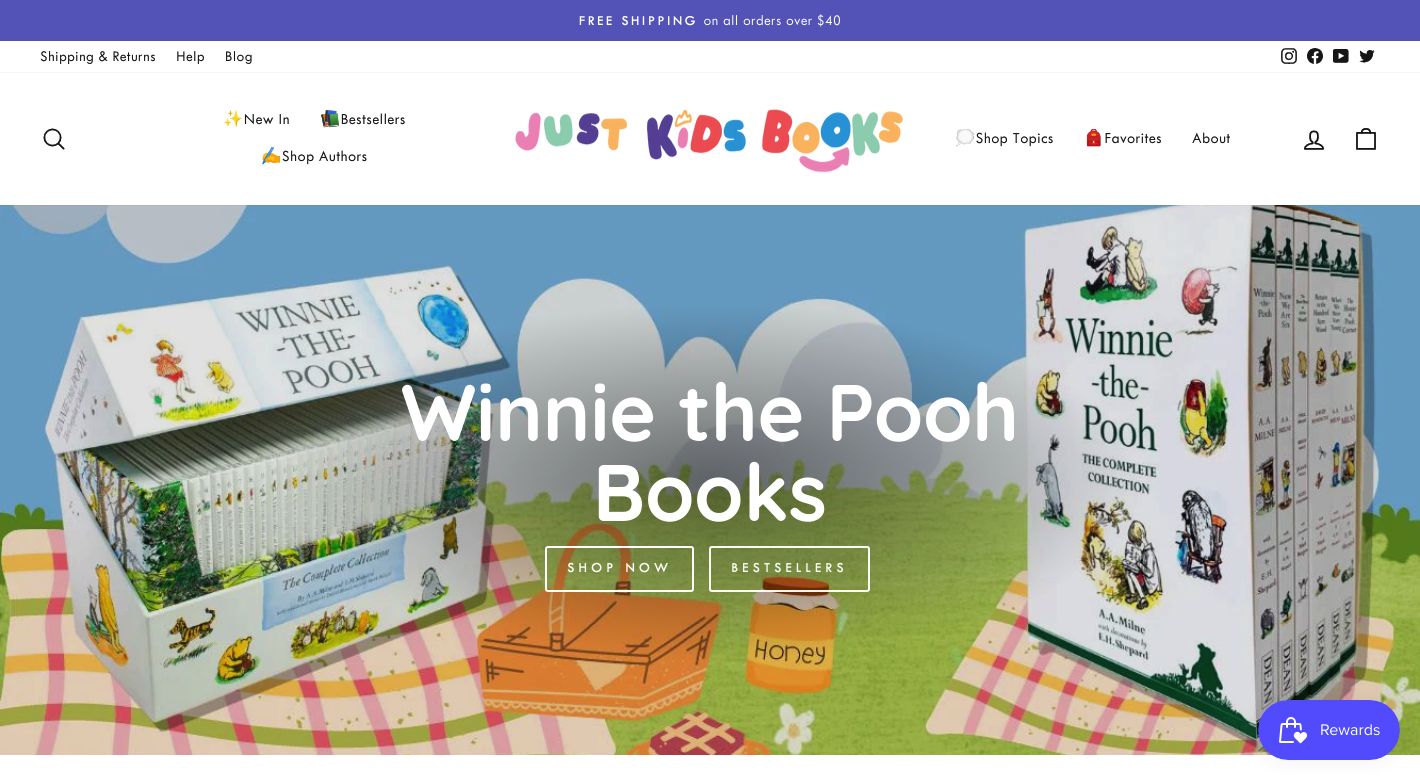 Just Kids Books Website