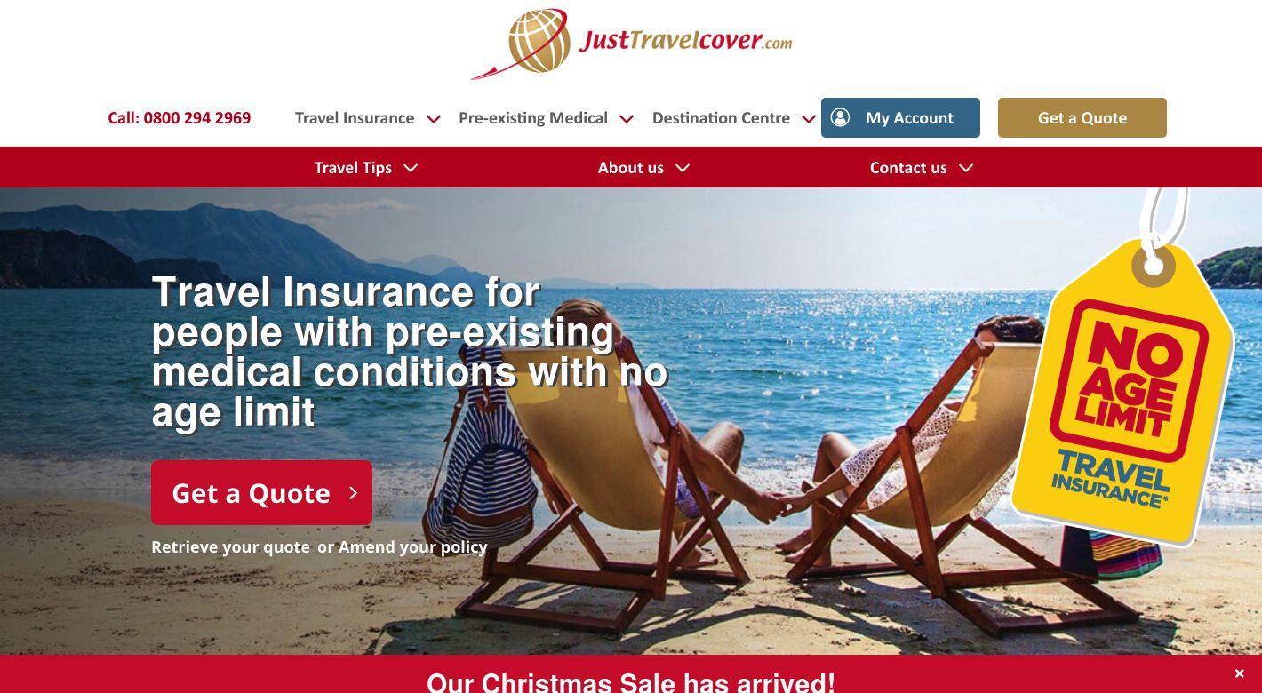 Just Travel Cover Website