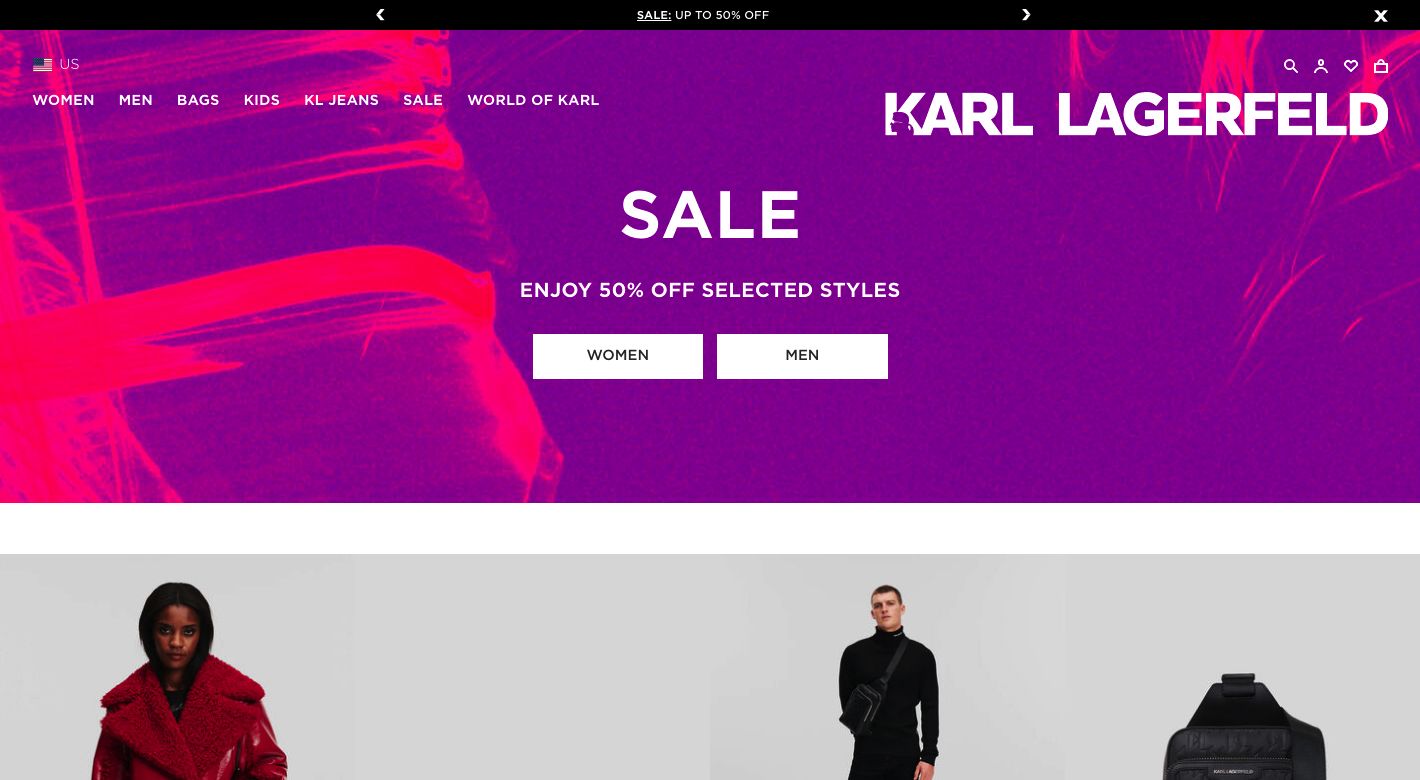 Karl Lagerfeld Website