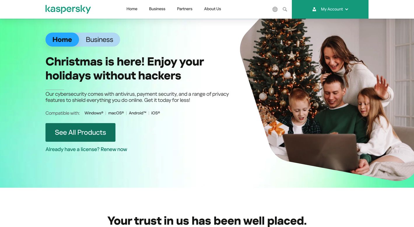 Kaspersky Website