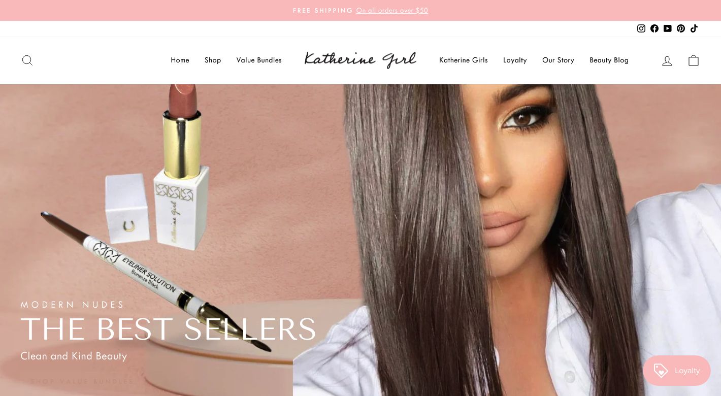 Katherine Natural Cosmetics Website