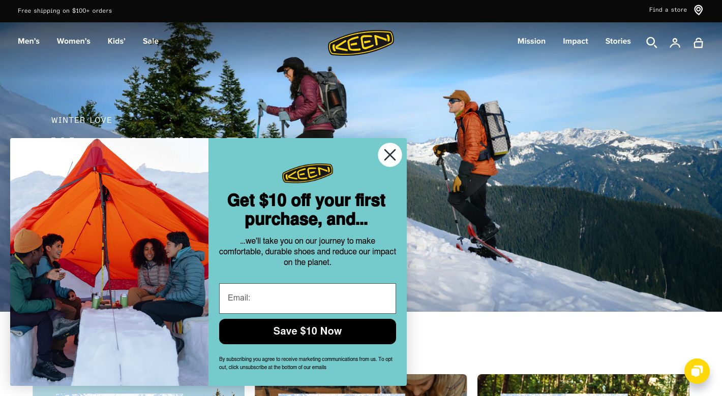 KEEN Footwear Website