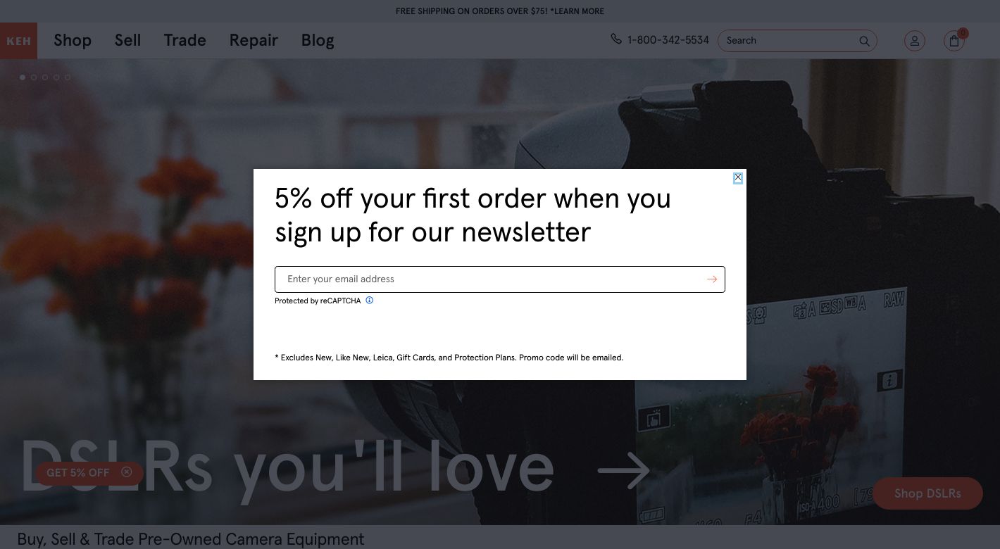 KEH Camera Website