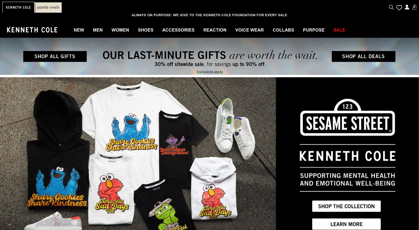 Kenneth Cole Website