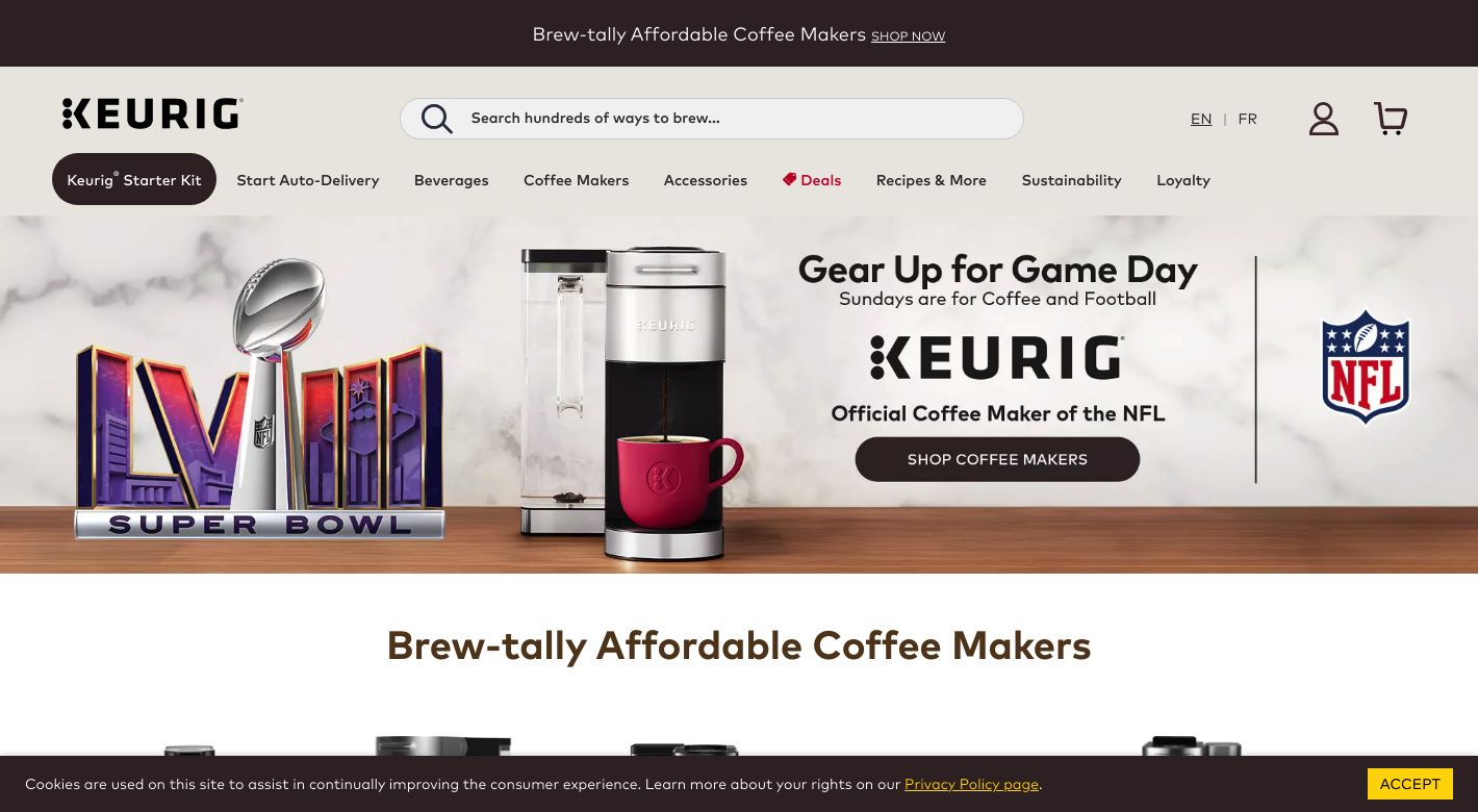 Keurig Website