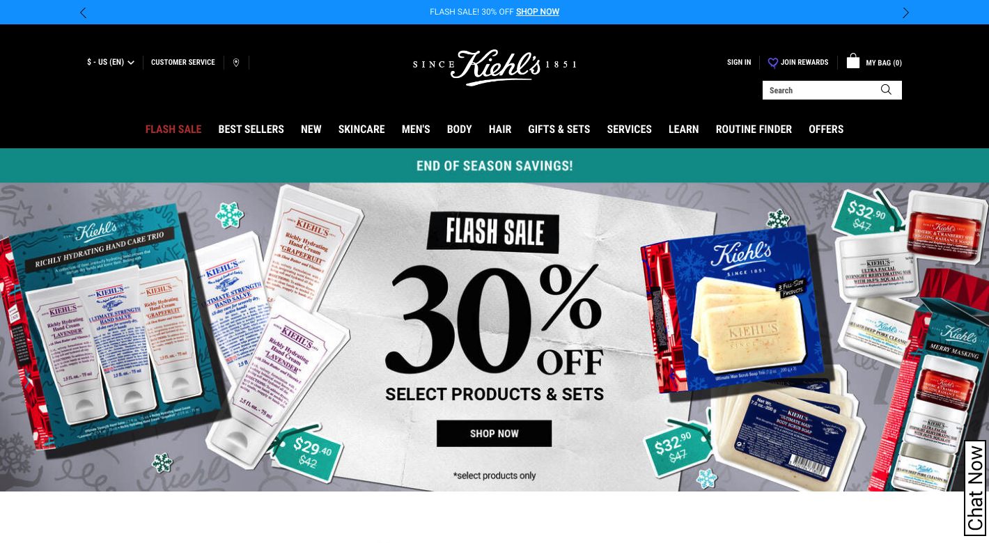 Kiehl's Website