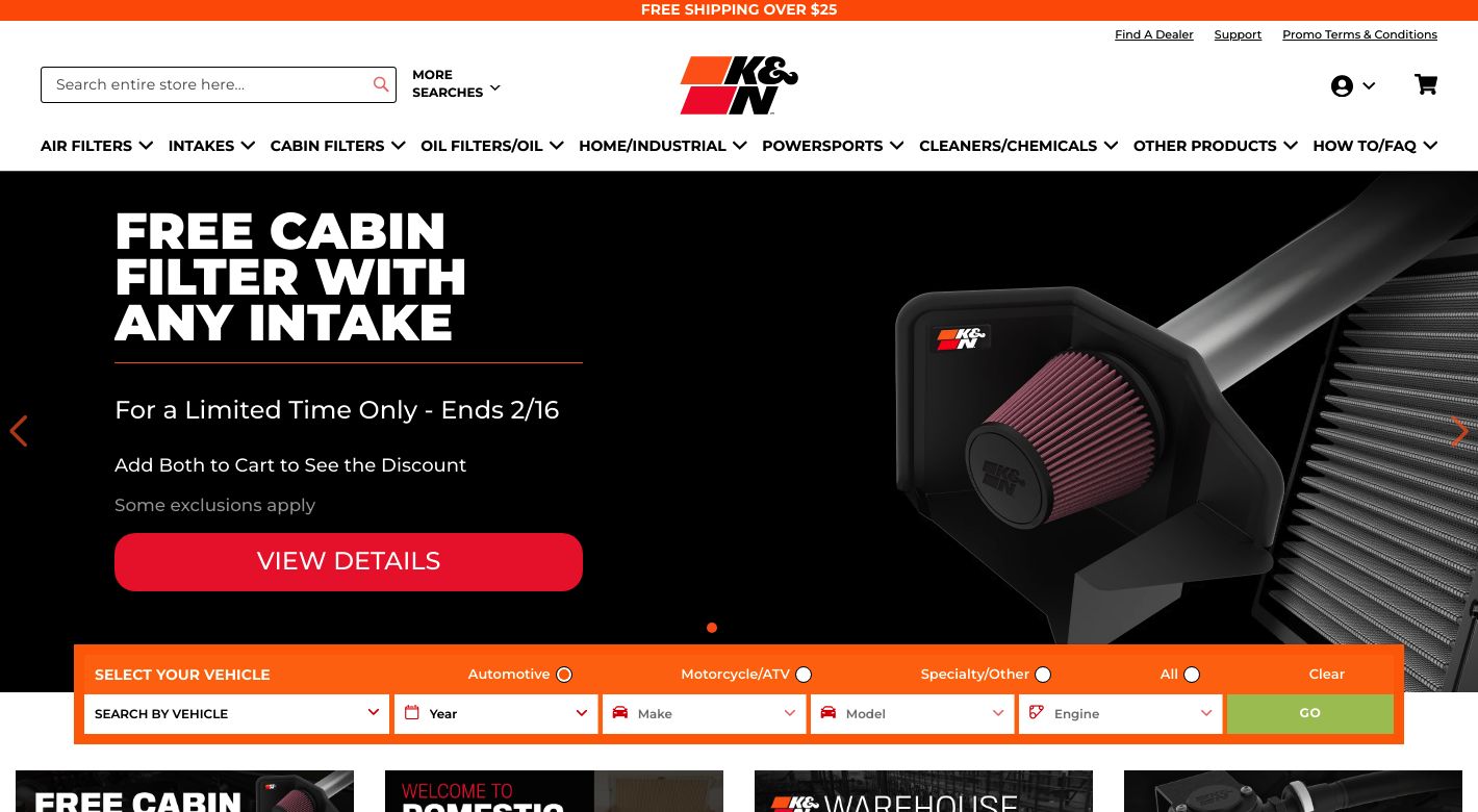 K&N Website