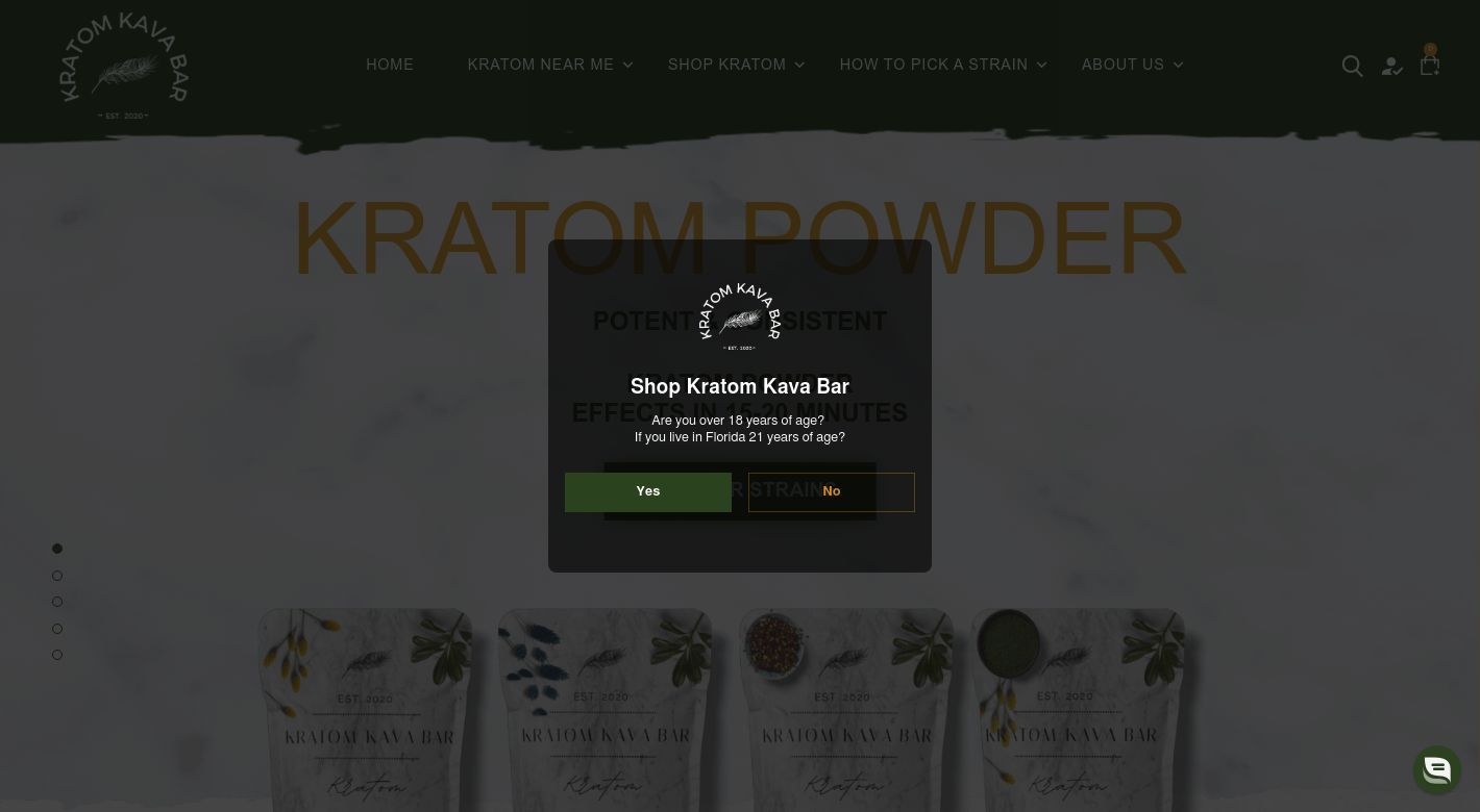Kratom Kava Bar Website