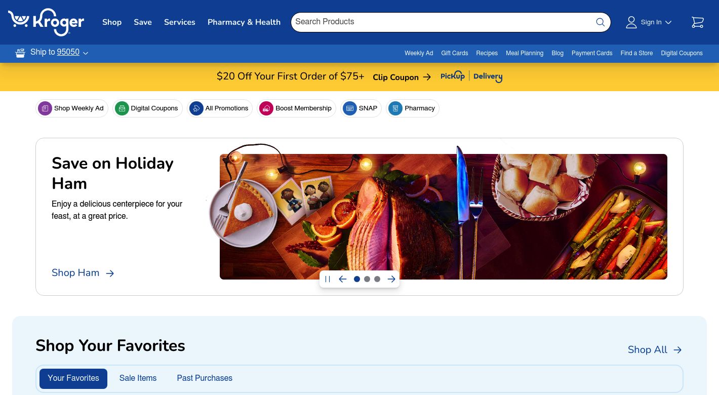 Kroger Website