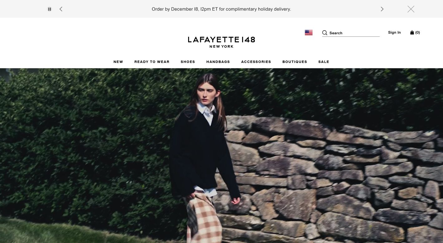 Lafayette 148 NY Website